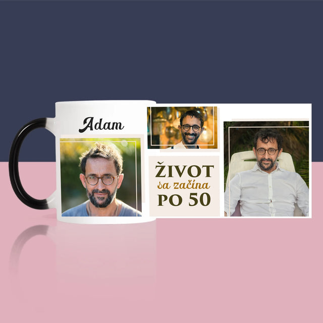 Fotokoláž: Život Sa Začína Po 50 - Hrnček