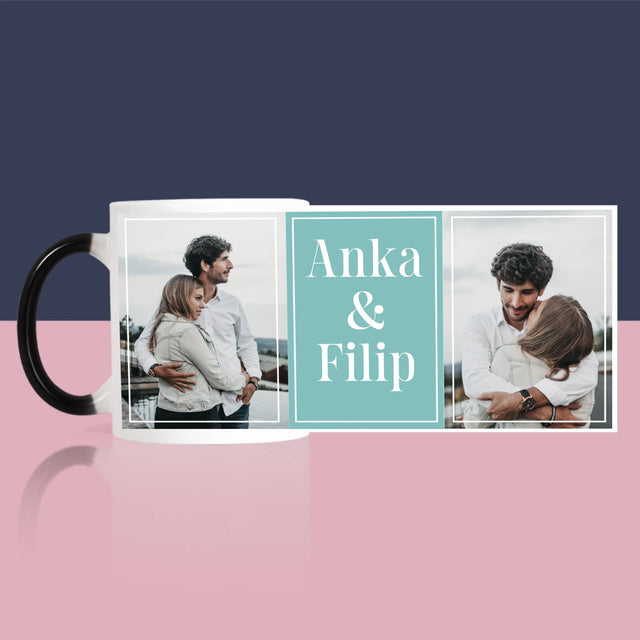 Fotokoláž: Pár Mená - Hrnček