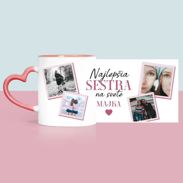 Fotokoláž: Najlepšia Sestra - Hrnček