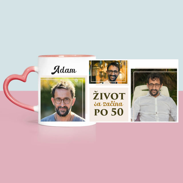 Fotokoláž: Život Sa Začína Po 50 - Hrnček