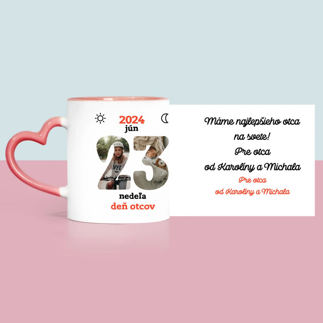 Slovo Z Fotografií: Deň Otcov List Kalendára - Hrnček