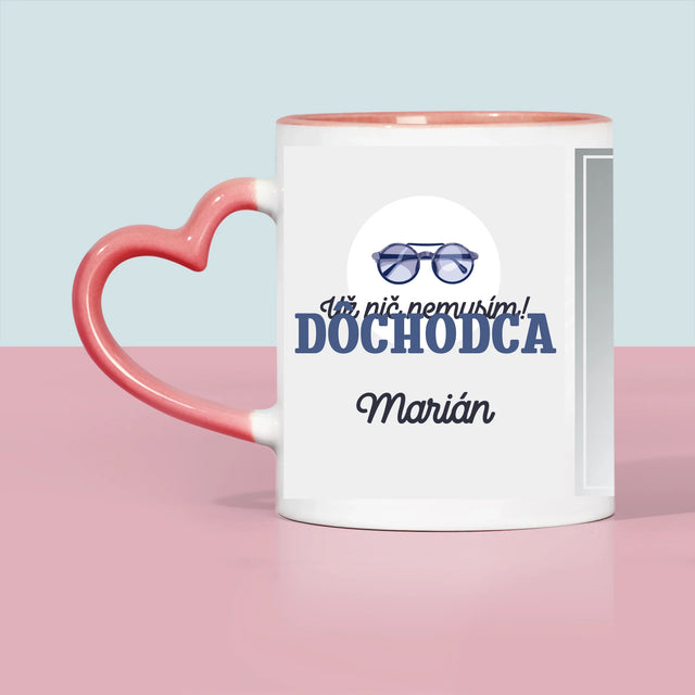 Fotografia A Podpis: Nič Nemusím! Dôchodca - Hrnček