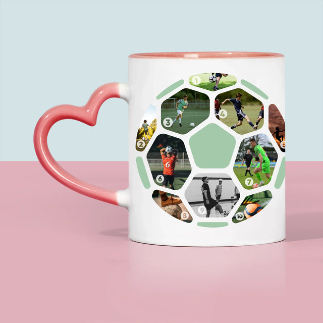 Fotokoláž: Futbal Koláž Z Fotografií - Hrnček