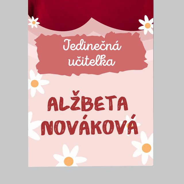 Fotografia A Podpis: Jedinečná Učiteľa - Magnetka Na Chladničku