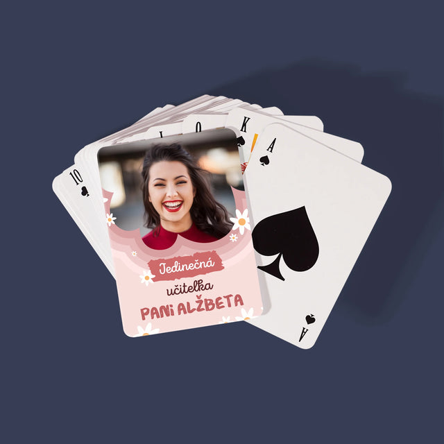 Fotografia A Podpis: Jedinečná Učiteľa - Hracie Karty