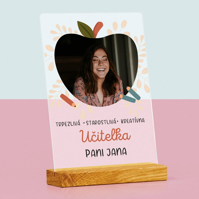 Fotografia A Podpis: Učiteľa - Tlač Na Akrylové Sklo (Vertikálne)
