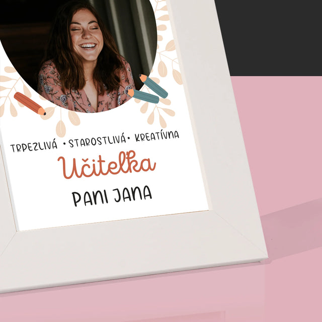 Fotografia A Podpis: Učiteľa - Rámček Na Fotografiu (Vertikálne)