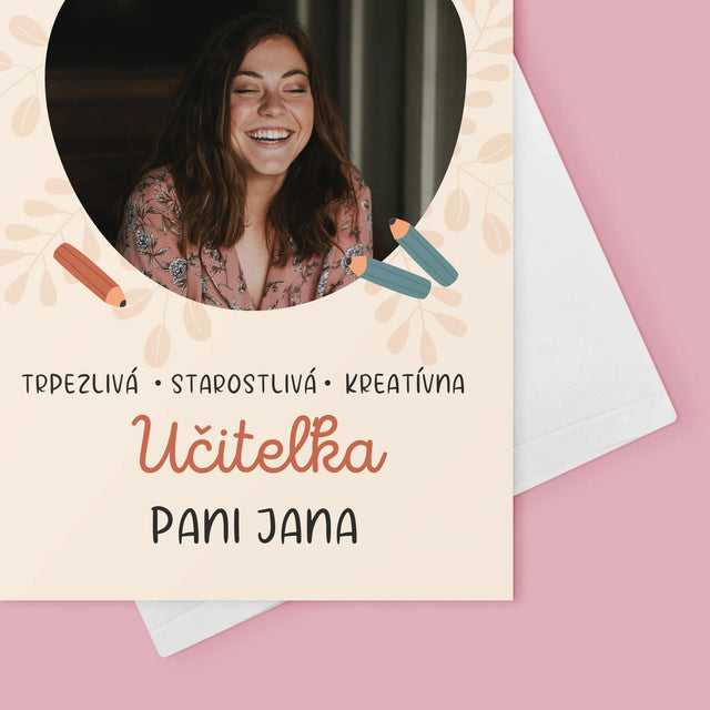 Fotografia A Podpis: Učiteľa - Kartička S Prianiami