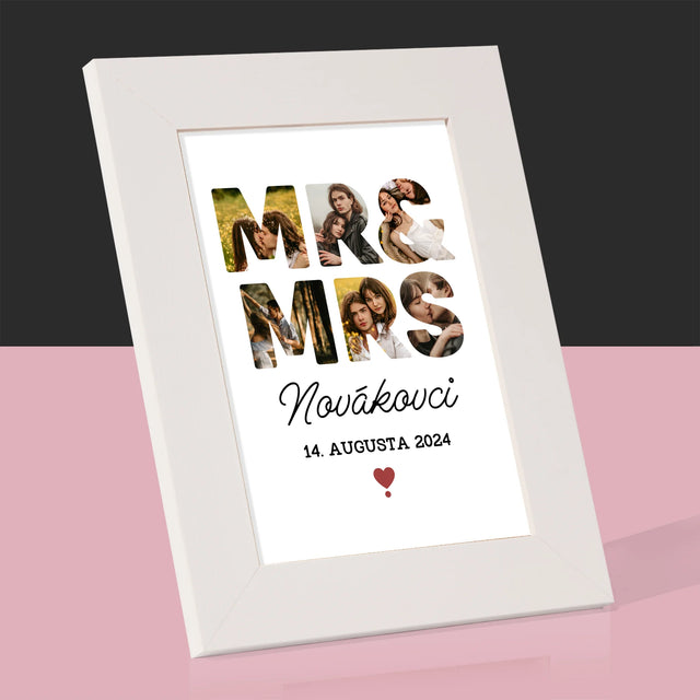 Slovo Z Fotografií: Novákovci - Rámček Na Fotografiu (Vertikálne)