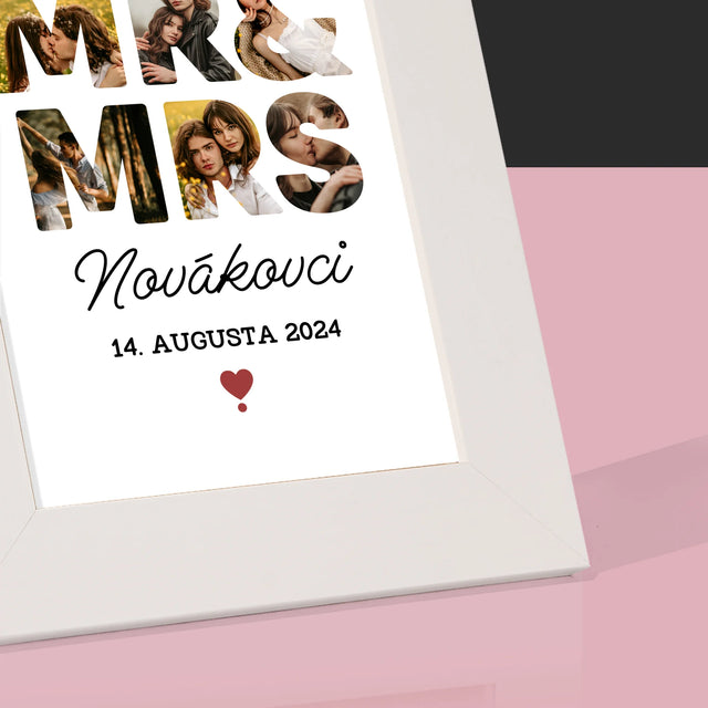 Slovo Z Fotografií: Novákovci - Rámček Na Fotografiu (Vertikálne)