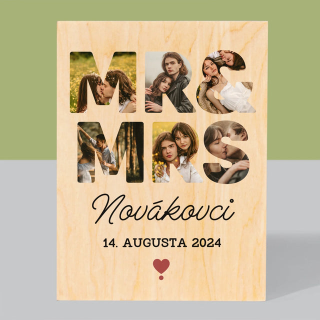 Slovo Z Fotografií: Novákovci - Tlač Na Drevo (Vertikálne)