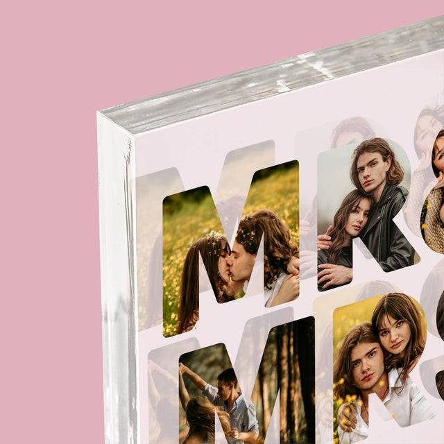 Slovo Z Fotografií: Novákovci - Akrylový Blok (Vertikálne)