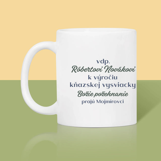 Meno A Podpis: Výročie Služby Bohu A Ľuďom - Hrnček