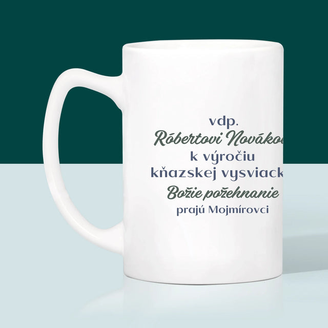 Meno A Podpis: Výročie Služby Bohu A Ľuďom - Hrnček