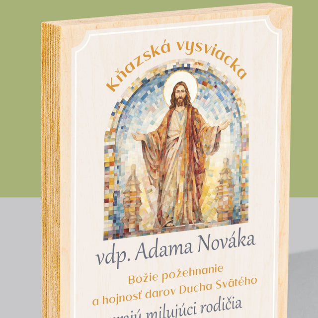 Meno A Podpis: Povolanie Božieho Služobníka - Tlač Na Drevo (Vertikálne)