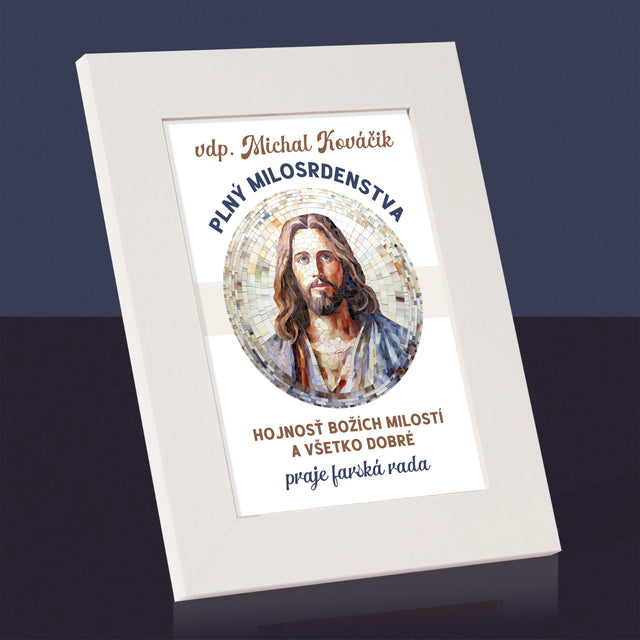 Meno A Podpis: Milosrdný Boží Služobník - Rámček Na Fotografiu (Vertikálne)