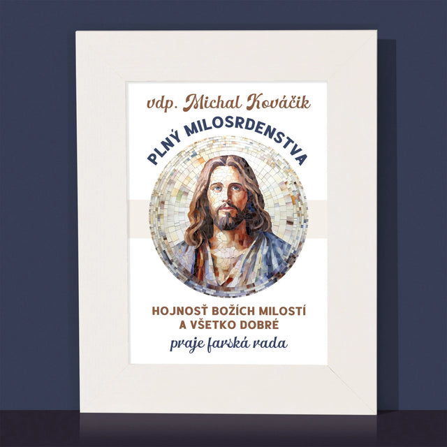 Meno A Podpis: Milosrdný Boží Služobník - Rámček Na Fotografiu (Vertikálne)