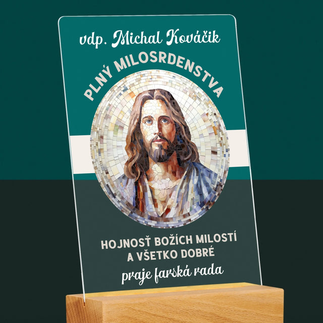 Meno A Podpis: Milosrdný Boží Služobník - Tlač Na Akrylové Sklo (Vertikálne)