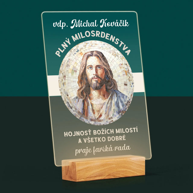 Meno A Podpis: Milosrdný Boží Služobník - Tlač Na Akrylové Sklo (Vertikálne)