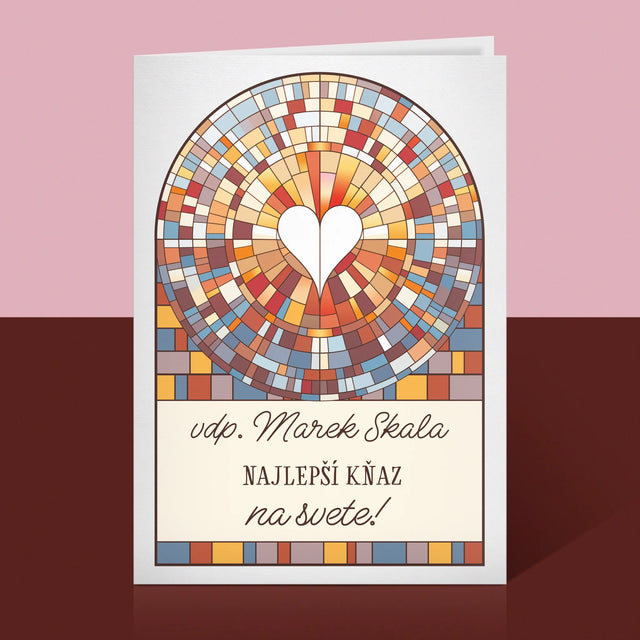 Meno A Podpis: Najlepší Boží Služobník Na Svete - Kartička S Prianiami