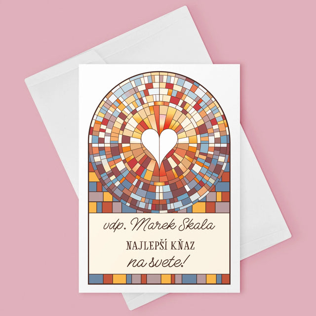 Meno A Podpis: Najlepší Boží Služobník Na Svete - Kartička S Prianiami