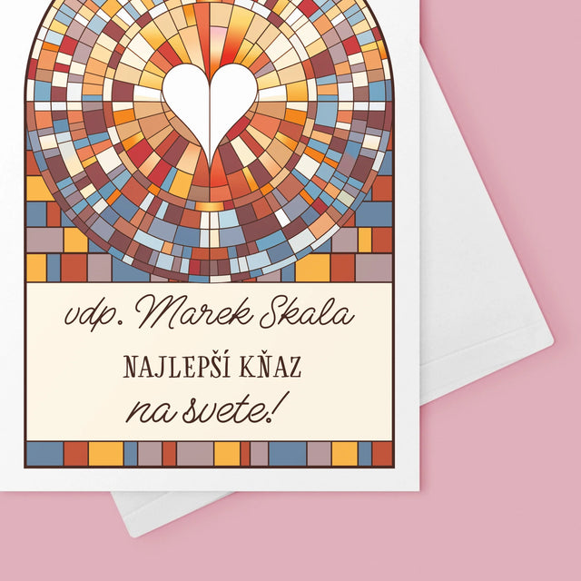 Meno A Podpis: Najlepší Boží Služobník Na Svete - Kartička S Prianiami