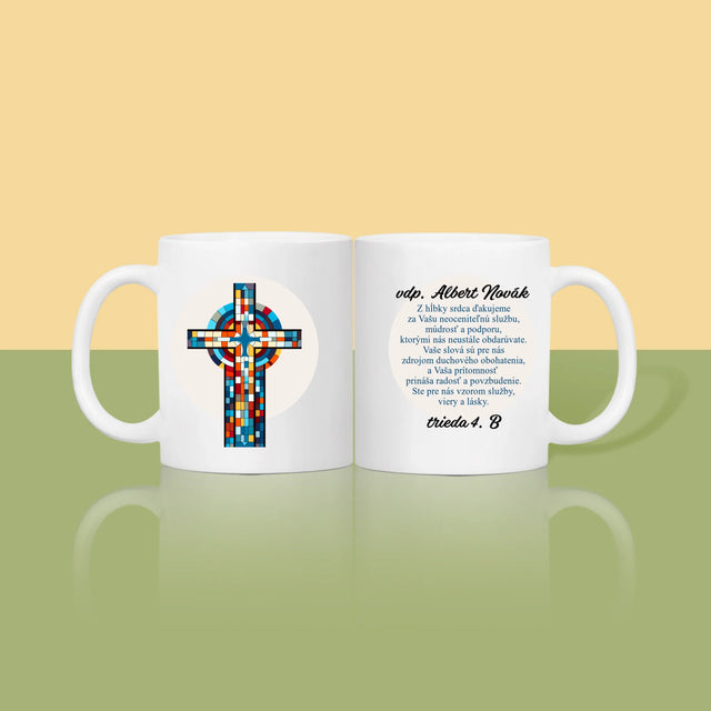 Meno A Podpis: Poďakovania Kríž - Hrnček