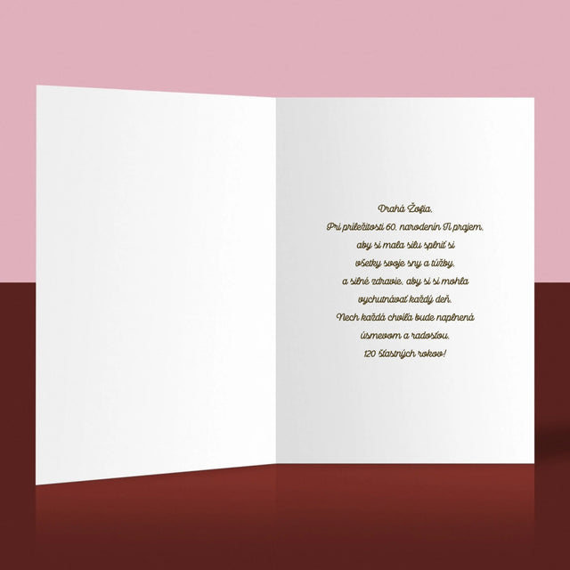 Fotokoláž: Dúhový Dôchodok - Kartička S Prianiami