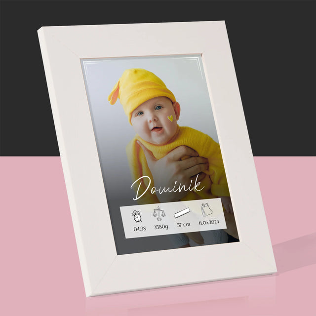 Údaje Narodenia Dieťaťa: Narodenie Dieťaťa Rámček - Rámček Na Fotografiu (Vertikálne)