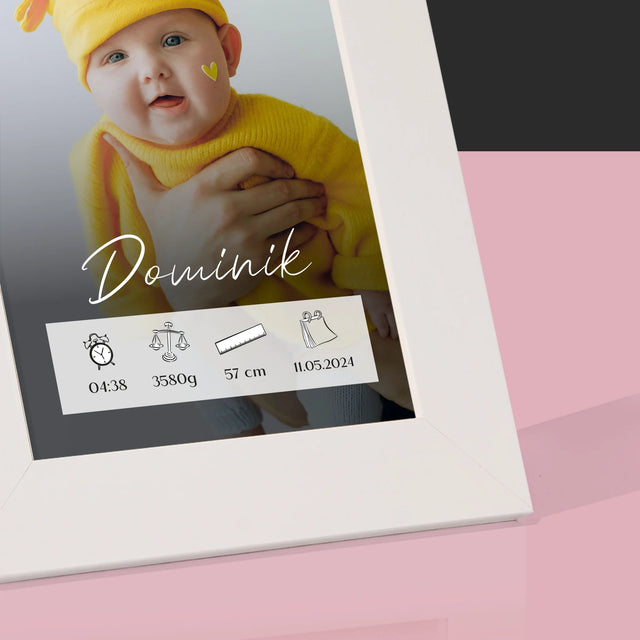 Údaje Narodenia Dieťaťa: Narodenie Dieťaťa Rámček - Rámček Na Fotografiu (Vertikálne)