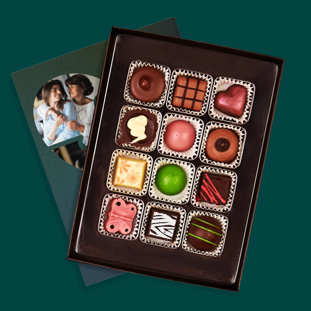 Fotokoláž: Puzzle Srdce Pre Mamu - Pralinky