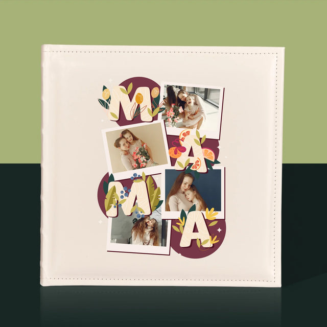 Fotokoláž: Písmená Mama - Album Na Fotografie