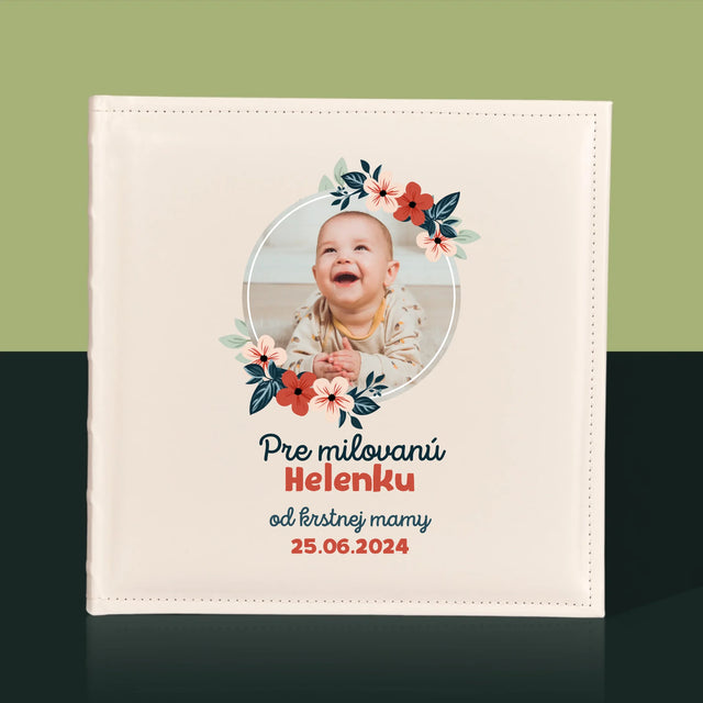 Fotografia A Podpis: Pre Dieťa Od Krstných Rodičov - Album Na Fotografie