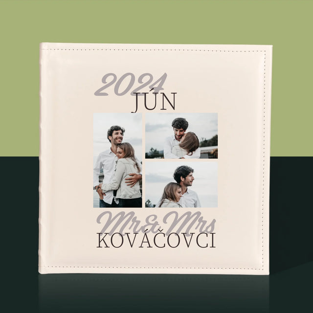 Fotokoláž: Mr&Mrs Dátum - Album Na Fotografie