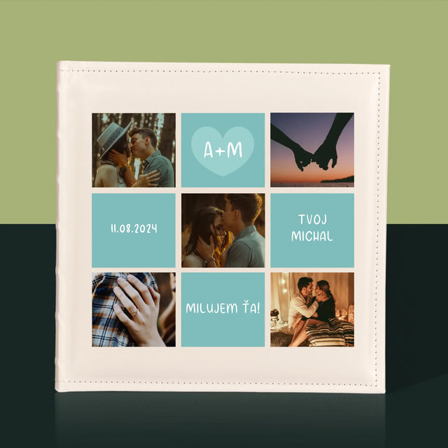 Fotokoláž: Milujem Ťa Iniciály - Album Na Fotografie