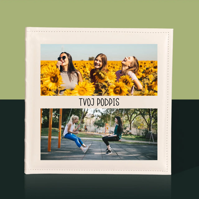 Fotokoláž: 2 Fotografie A Podpis - Album Na Fotografie