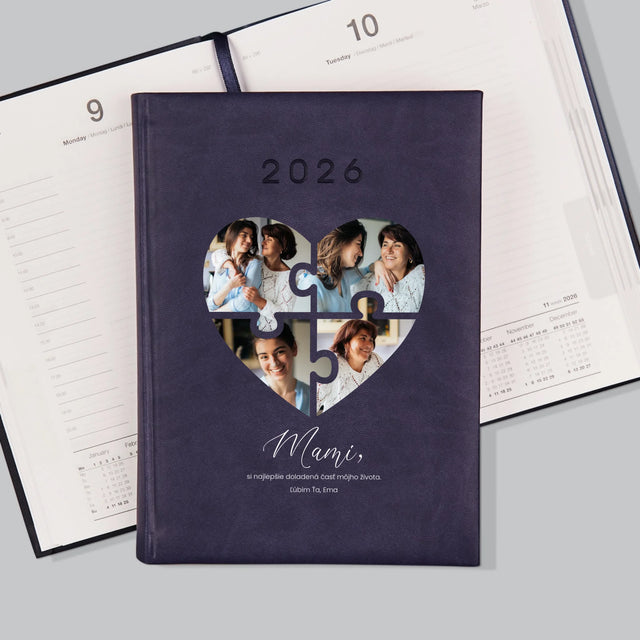 Fotokoláž: Puzzle Srdce Pre Mamu - Knižný Kalendár