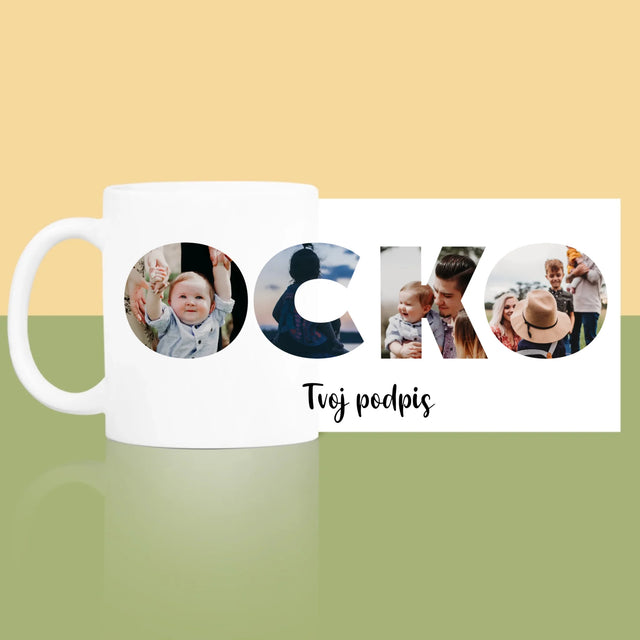 Slovo Z Fotografií: Ocko Z Tvojich Fotografií - Hrnček