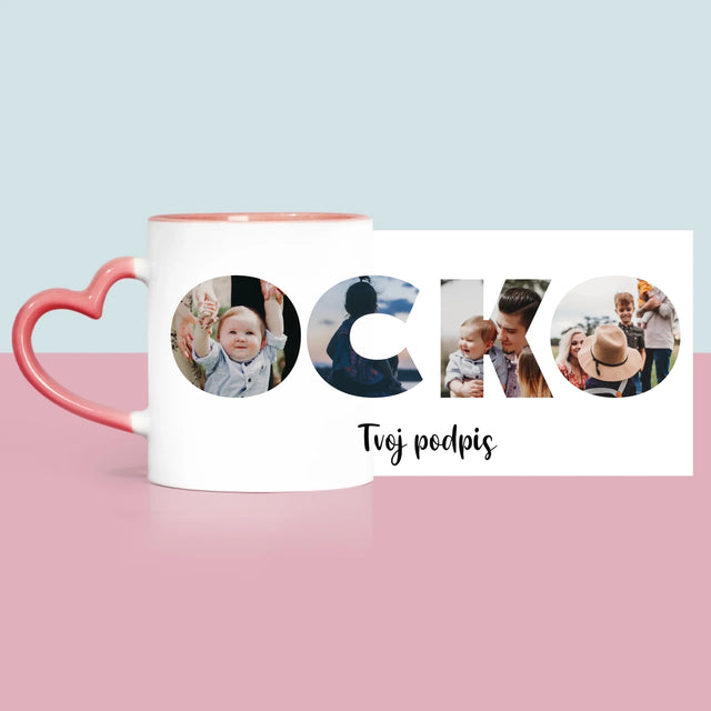 Slovo Z Fotografií: Ocko Z Tvojich Fotografií - Hrnček