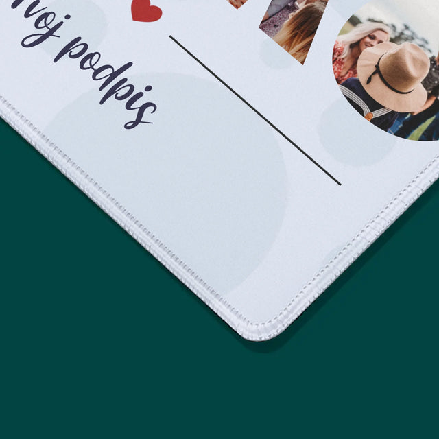 Slovo Z Fotografií: Ocko Z Tvojich Fotografií - Podložka Pod Myš