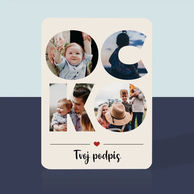 Slovo Z Fotografií: Ocko Z Tvojich Fotografií - Hracie Karty