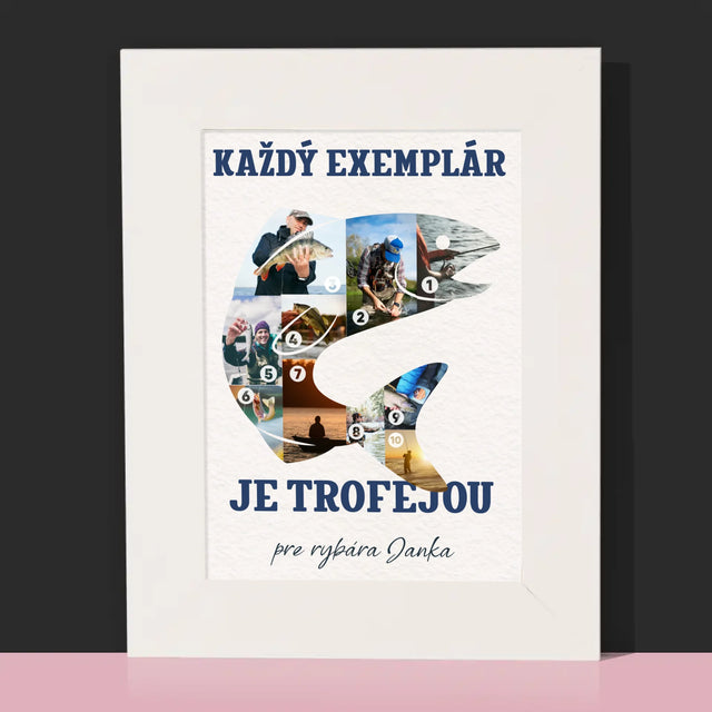 Tvar Z Fotografií: Exemplár Rybára - Rámček Na Fotografiu (Vertikálne)
