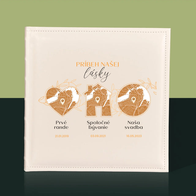 Mapa Mesta: Príbeh Našej Lásky - Album Na Fotografie