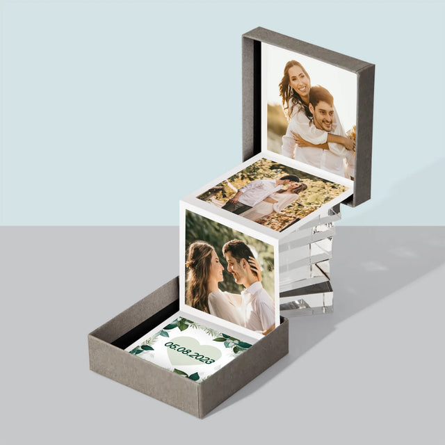 Fotokoláž: Váš Dátum - Sada Fotografií Harmonika