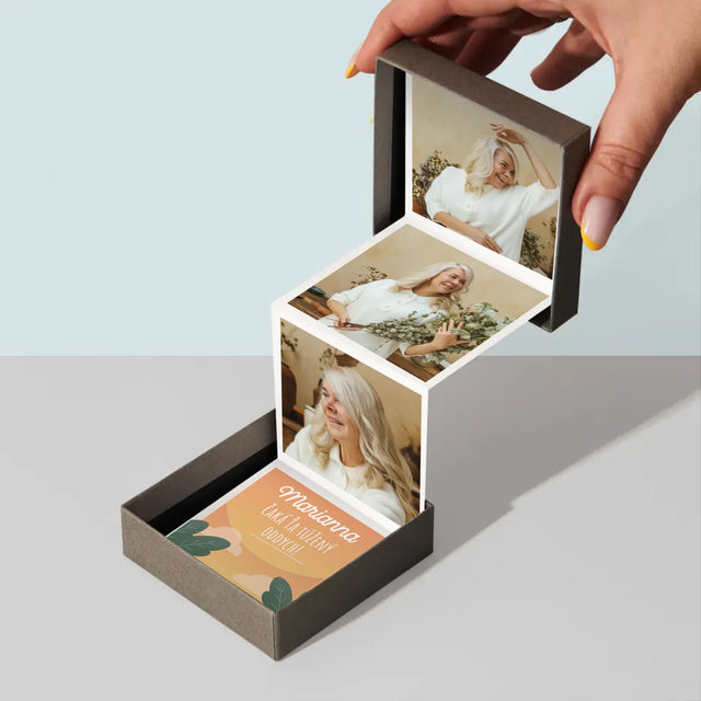 Fotokoláž: Vysnívaný Oddych - Sada Fotografií Harmonika