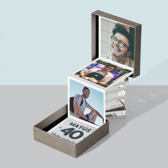 Fotokoláž: 40 Rokov - Sada Fotografií Harmonika