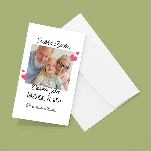 Fotografia A Podpis: Poďakovanie Pre Starých Rodičov - Veľká Harmonika Z Fotografií