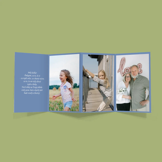 Fotokoláž: Milovaný Dedko - Veľká Harmonika Z Fotografií