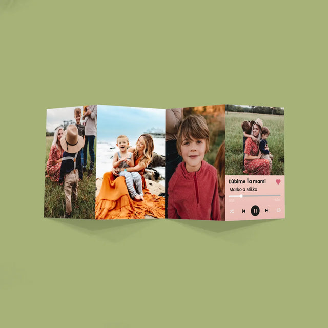 Fotografia A Podpis: Ľúbime Ťa Mami - Veľká Harmonika Z Fotografií