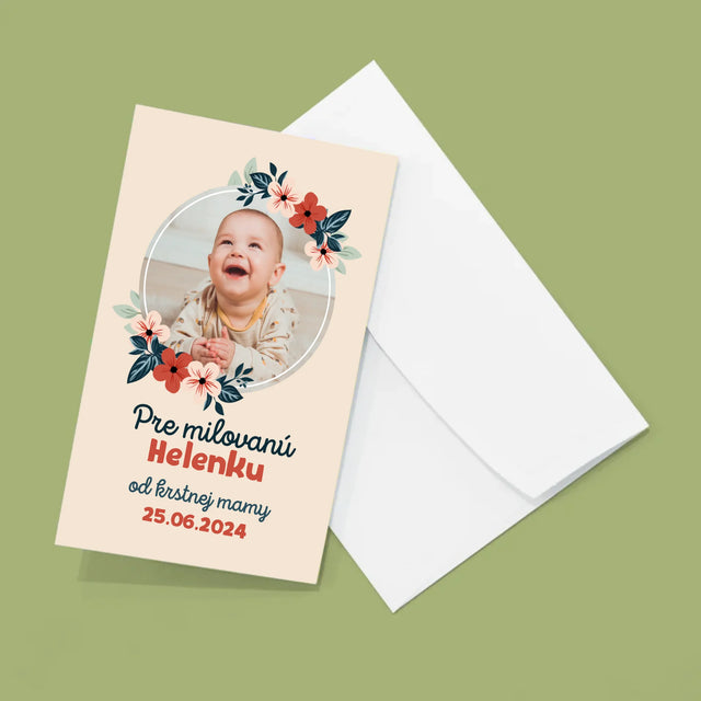 Fotografia A Podpis: Pre Dieťa Od Krstných Rodičov - Veľká Harmonika Z Fotografií